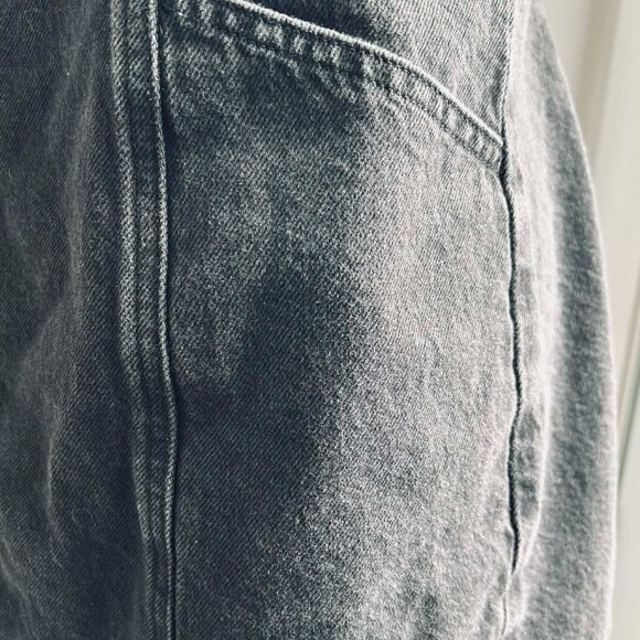 Levi’s Washed Black Denim Button-Front Short Dress with Pockets – US M - Picture 10 of 12